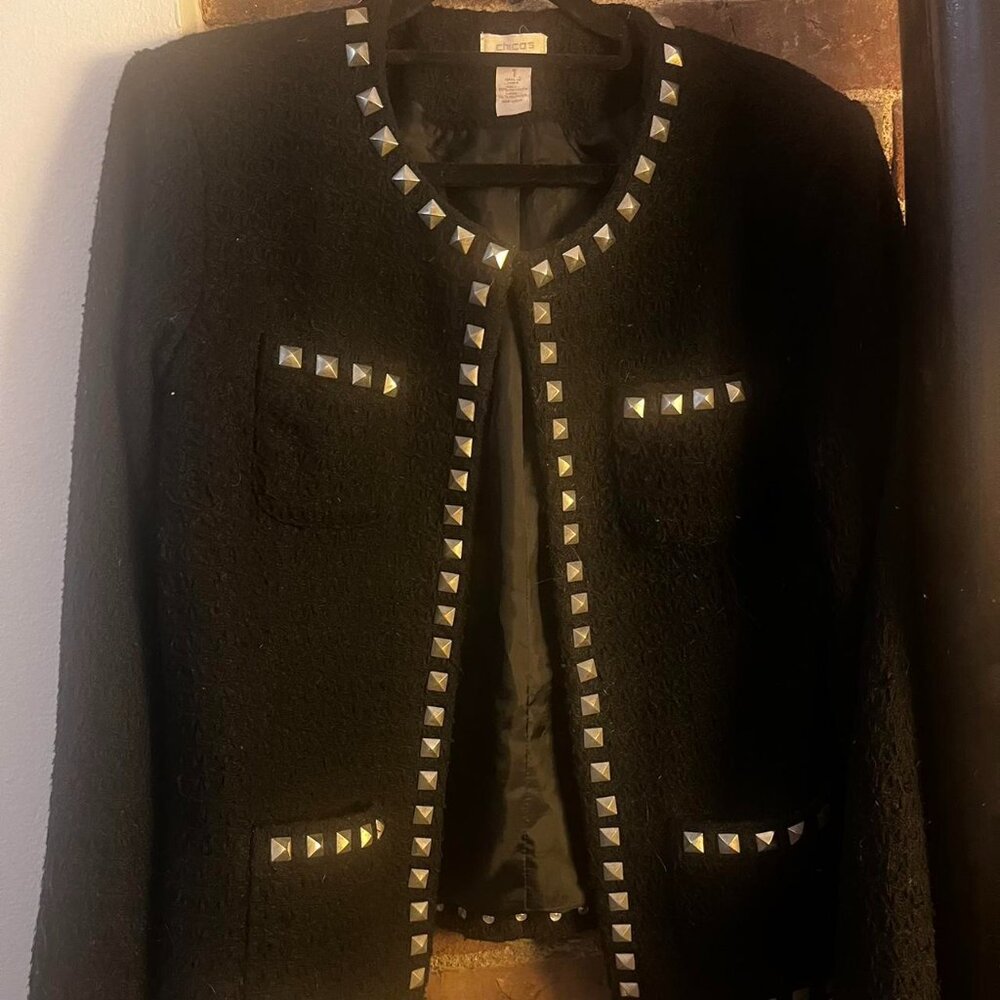 Studded Bouclé Jacket